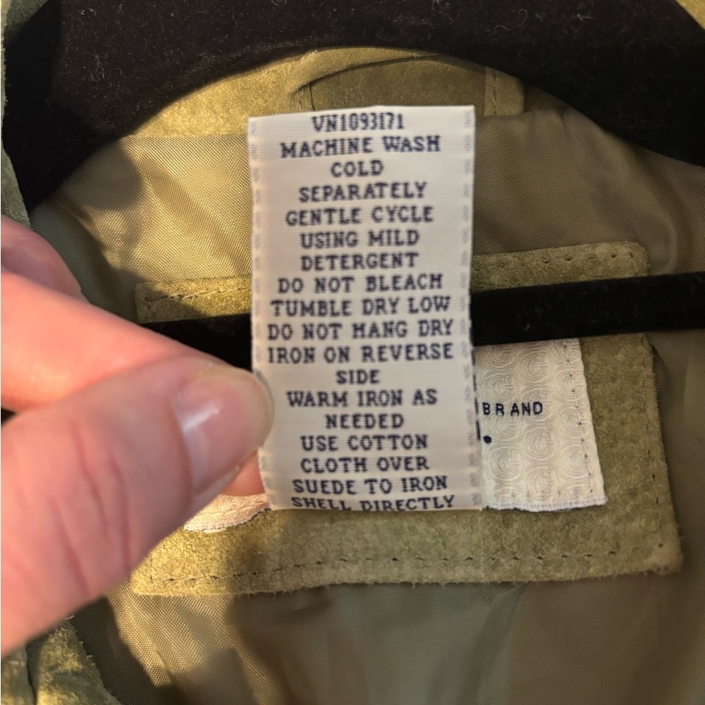 Cherokee Olive Leather Jacket - Picture 4 of 4
